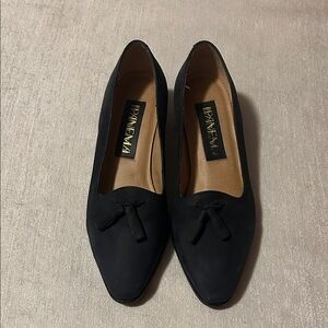 Ipanema Women's Classic Navy Blue Suede Heels